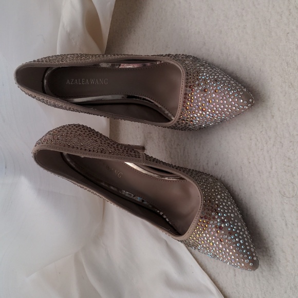 Azalea Wang Shoes - Azalea Wang Glamour Girl Rhinestone Embellished Stiletto Heels